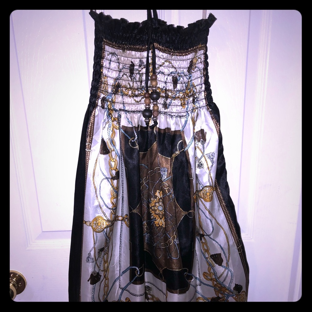 Cute scarf print dress